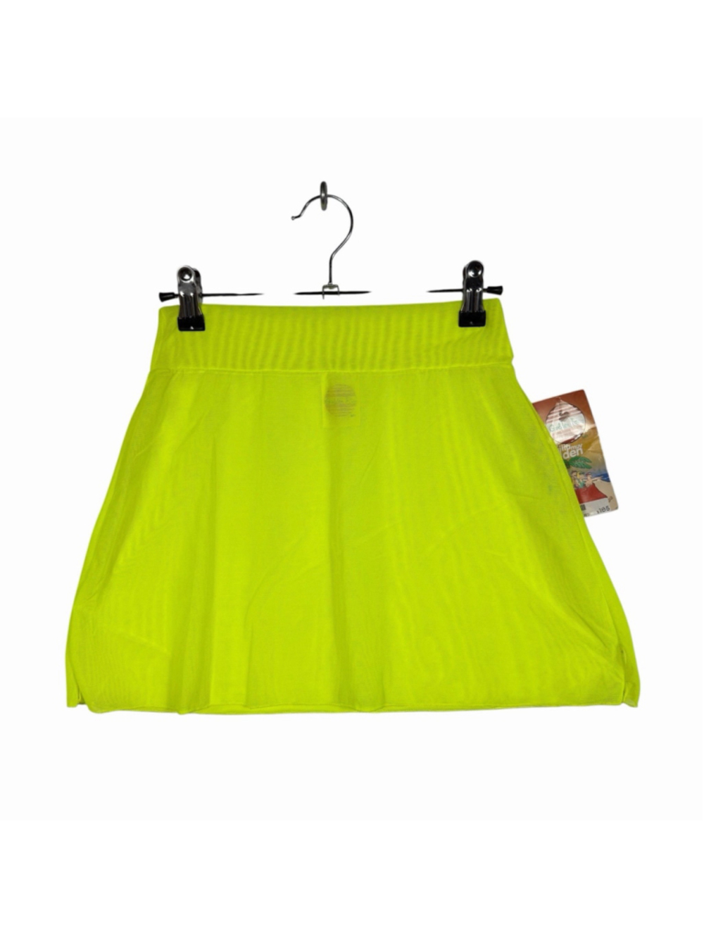 Golden Rio Yellow Mesh Bathing Suit Cover Skirt Women Size Medium